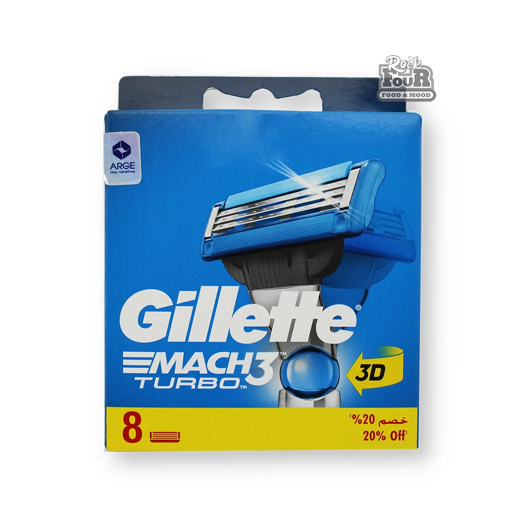 Սափրող սարքի գլխիկներ «Gillette Mach3 Turbo» 8հատ